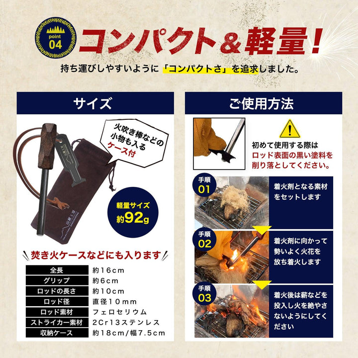 火消し袋 炭処理 炭消し コンパクト 大容量 Lサイズ 折りたたみ 自立式 カラビナ付き 耐熱 1年保証