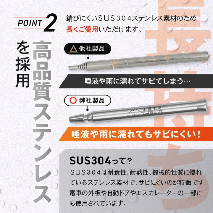 【圧倒的な風量】火吹き棒 ミニブラスター 火起こし （最長54cmの伸縮設計）無期限保証 収納ケース付き